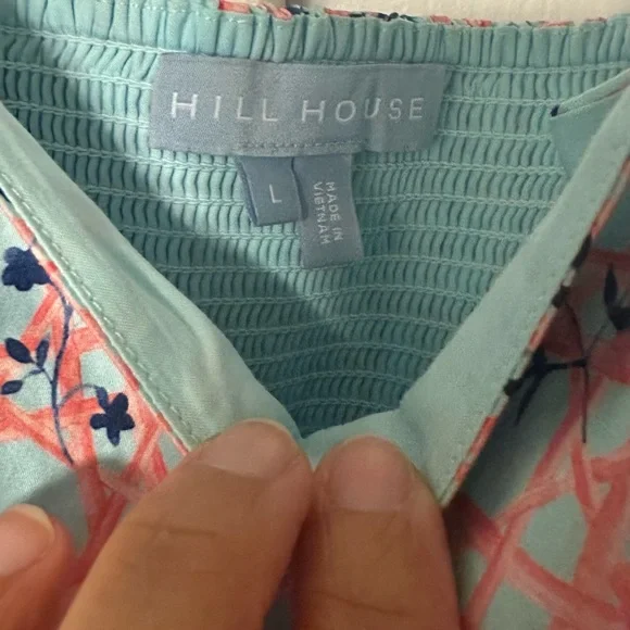 Hill House Margot Dress Pink Basketweave Large - Picture 5 of 11